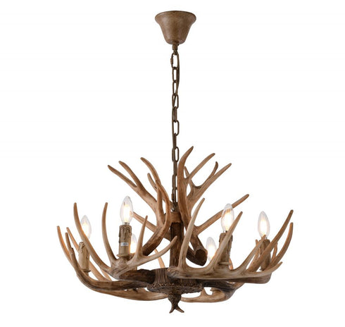 Bethel International 6 Light Antler Pendant Model: IL07