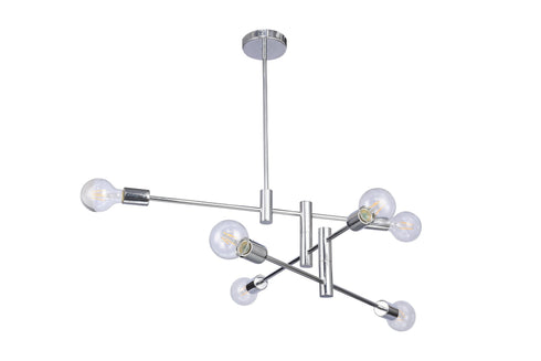 Bethel International 6 Light Ceiling Fixture Model: TR77C35CH