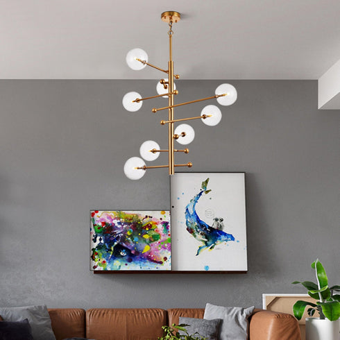 Bethel International 8 Light Ceiling Fixture Model: DU98G