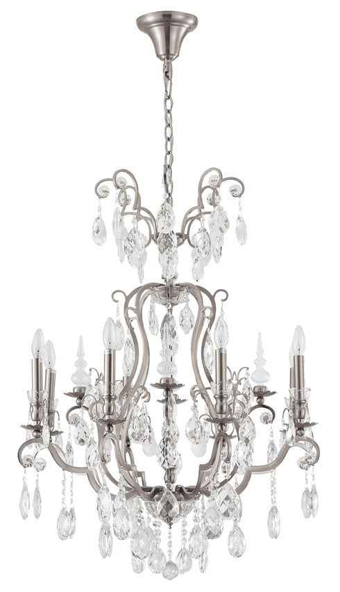 Bethel International 9 Light Chandelier Model Number: BET65XL-PEW