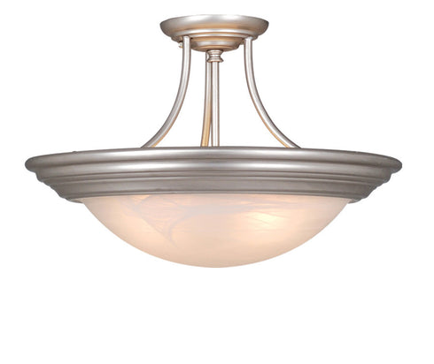 CC32717BN Vaxcel Tertial 17" Semi-Flush Mount (Dual Mount) Brushed Nickel