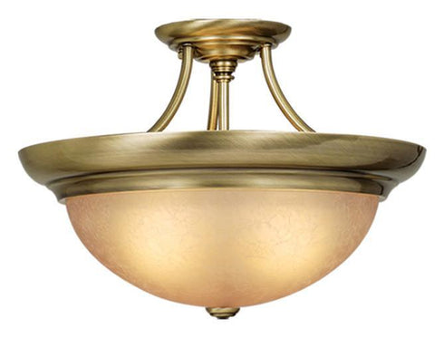 CF38217A Vaxcel Semi-Flush Mount 17" Antique Brass