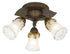 CK126-3-109 3-Light Flower Glass Circular Track Ceiling Fixture