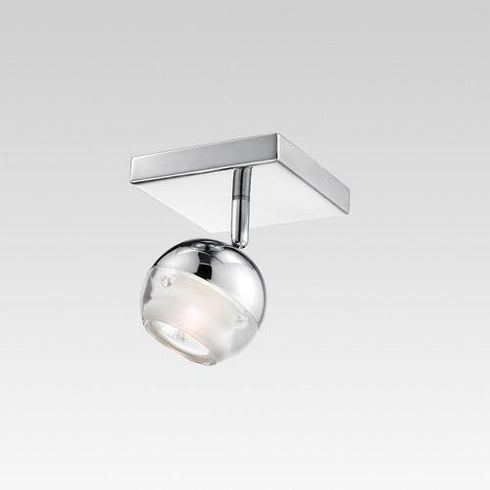 CK340-1-CM Single Light Contemporary Chrome Ceiling Track Fixture