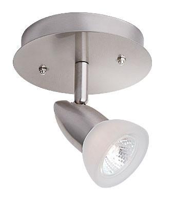 CK44-1-SCH Single Light Satin Chrome Halogen Track Ceiling Fixture