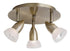 CK44-3-AB 3-Light Antique Brass Circular Track Halogen Ceiling Fixture