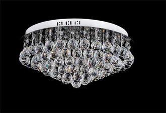 Contemporary Crystal Ball Round Ceiling Light