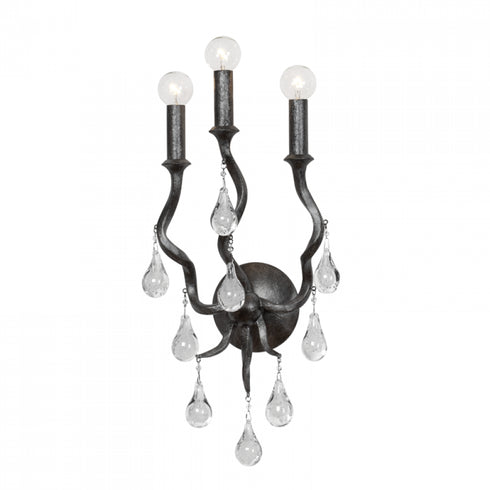 Corbett 3 Light Sconce Model: 414-03-BSL