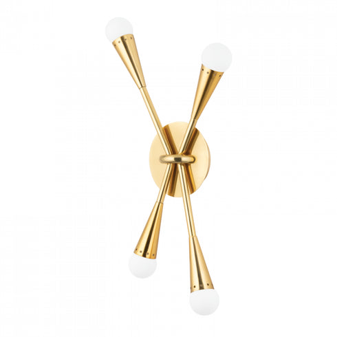 Corbett Aries 4 Light Wall Sconce Model: 401-04-VPB/BBR