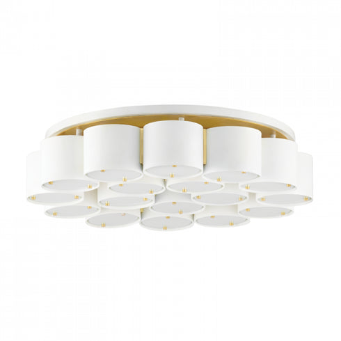 Corbett Opal 17 Light Flush Mount Model: 393-26-SWH/VB