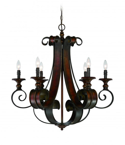 Craftmade Seville 6 Light Chandelier Model: 28026-SPZ
