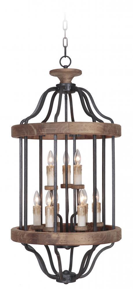 Craftmade Ashwood 9 Light Foyer Model: 36539-TBWB