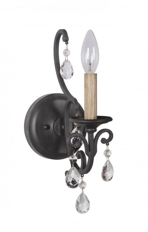 Craftmade Bentley 1 Light Wall Sconce Model: 38961-MBK