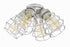 Craftmade 4 Light Fitter And Glass 4 Light With Cage Shade 4x4w LED Model: LK405101-FB-LED