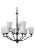 Craftmade Helena 9 Light Chandelier Model: 41729-OB
