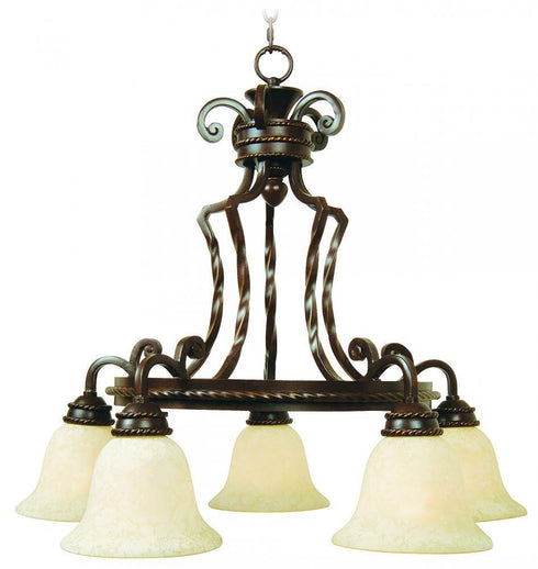 Craftmade 8129AG5 Riata 5 Light Down Chandelier