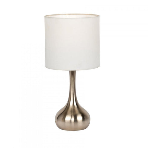 Craftmade Accent Lamp Bl27ltx Nickel Base With
white Fabric Model: 86226