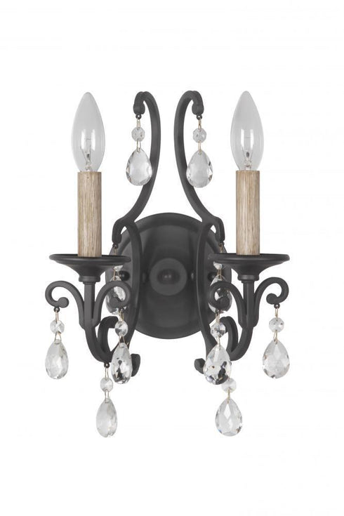 Craftmade Bentley 2 Light Wall Sconce Model: 38962-MBK