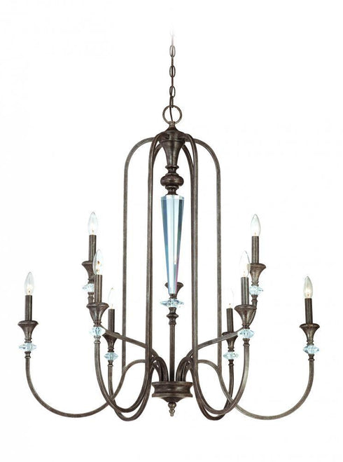 Craftmade Boulevard 9 Light Chandelier Model: 26729-MBS