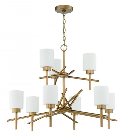 Craftmade Cadence 9 Light Chandelier Model: 54629-SG