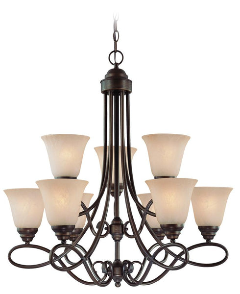 Craftmade Cordova 9 Light Chandelier Model: 25029-SN