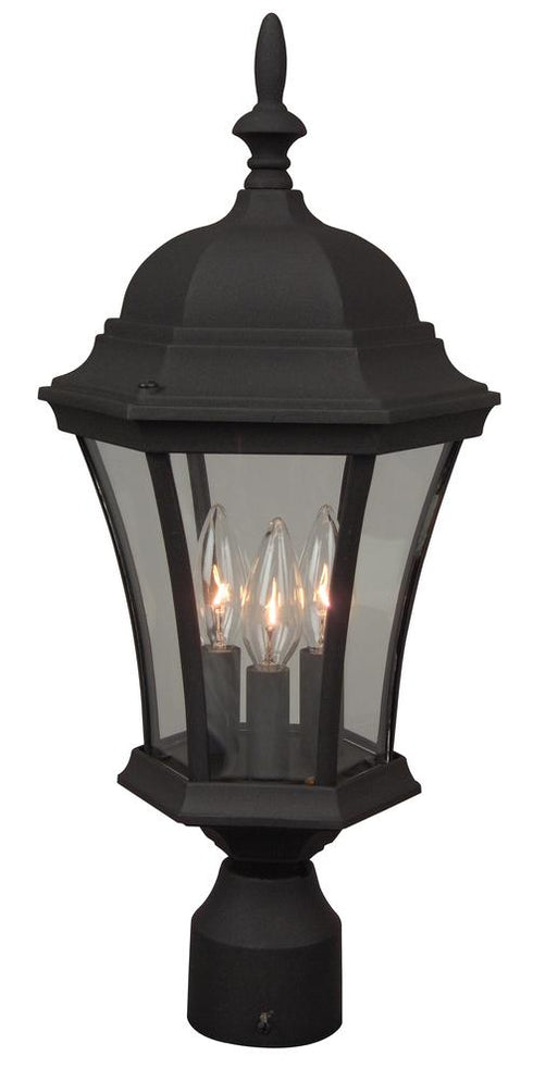 Craftmade Curved Glass Cast Aluminum Large Post Mount Model: Z345-TB