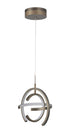 Craftmade Dolby 3 Crescent LED Pendant Model: 47891-MBK-LED