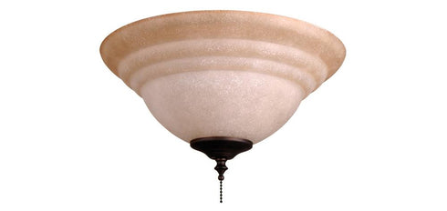 Craftmade Elegance Bowl Light Kit Teastained Glass 2x9w LED 6 Finials Model: ELKT126-11