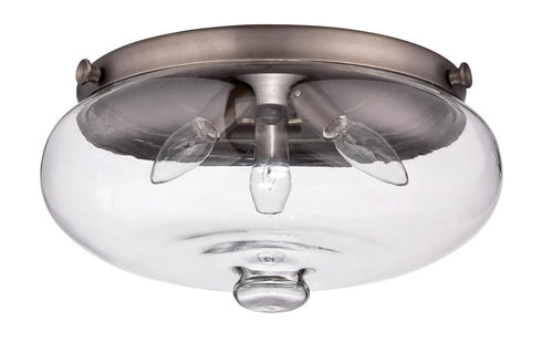 Craftmade Bowl Light Kit Townsend Clear Vintage Glass With 3x40w Model: TSLK-OB