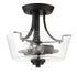 Craftmade Grace 2 Light Semiflush Convertible Model: 41952-BNK