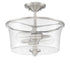 Craftmade Gwyneth 2 Light Semiflush Convertible Model: 50452-BNK
