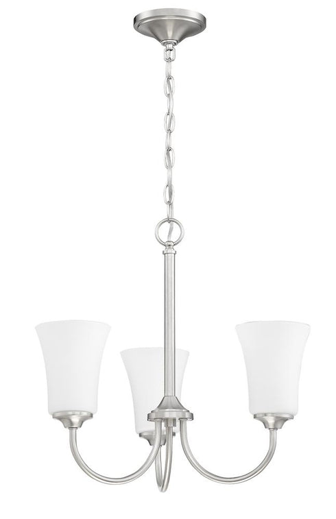 Craftmade Gwyneth 3 Light Chandelier Model: 50423-BNK