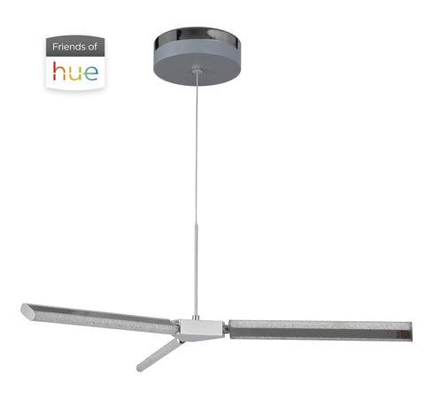 Craftmade Horizon 3 Light LED Chandelier Integrated Hue Model: 45623-CH-HUE