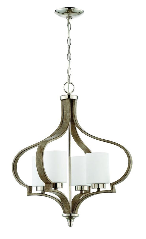 Craftmade Jasmine 4 Light Chandelier Model: 46724-PLNWF