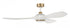 Craftmade Envy 60 Inch Ceiling Fan With Blades Included Model: EVY60WSB3