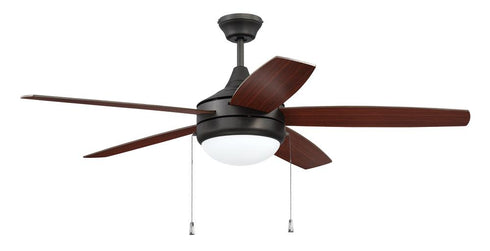 Craftmade Phaze 5 Blade 52 Inch Ceiling Fan 5 Blades LED Light Kit Model: PHA52BNK5