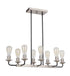 Craftmade Randolph 8 Light Island Model: 50378-FBBNK