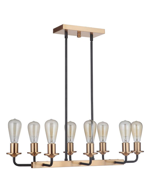 Craftmade Randolph 8 Light Island Model: 50378-FBBNK