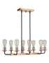 Craftmade Randolph 8 Light Island Model: 50378-FBBNK