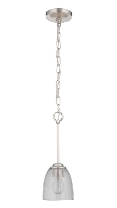 Craftmade Serene 1 Light Mini Pendant Model: 49991-BNK