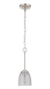 Craftmade Serene 1 Light Mini Pendant Model: 49991-BNK