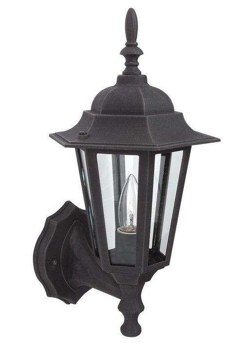 Craftmade Straight Glass Cast Aluminum Small Wall Mount Model: Z150-TB