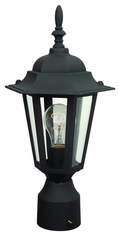 Craftmade Straight Glass Cast Aluminum Small Post Mount Model: Z155-TB