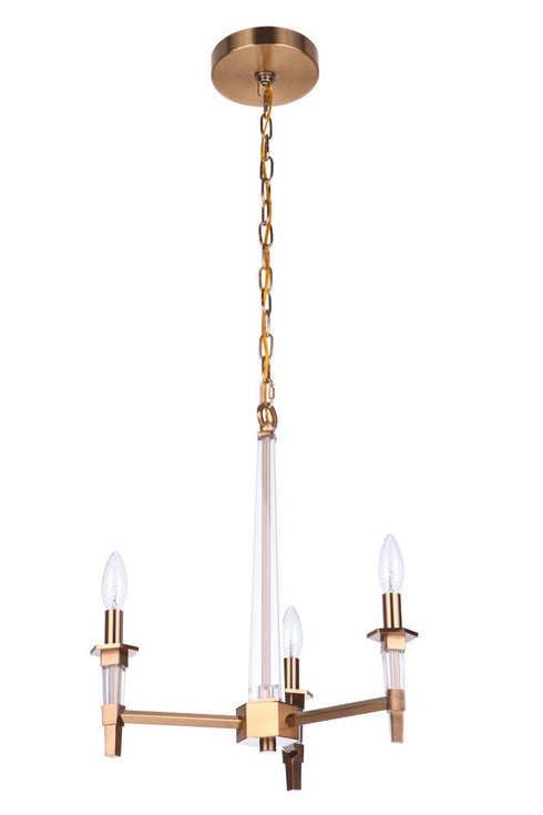 Craftmade Tarryn 3 Light Chandelier Model: 53223-SB