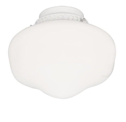Craftmade Bowl Light Kit Schoolhouse White Glass With 1x9w LED Model: LK3-ABZ-LED