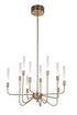 Craftmade Valdi 10 Light Chandelier Model: 49610-SB-LED
