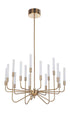 Craftmade Valdi 15 Light Chandelier Model: 49615-SB-LED
