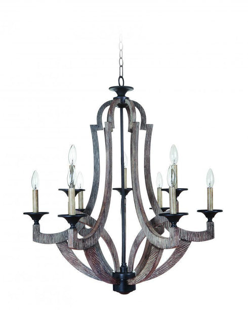Craftmade Winton 9 Light Chandelier Model: 35129-WP
