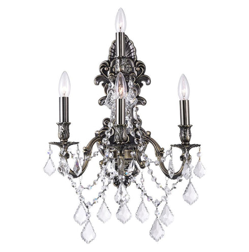 CWI Lighting 4 Light Wall Sconce With Antique Brass Finish Model: 2039W18AB-4