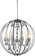 CWI Lighting Abia 8 Light Up Chandelier With Chrome Finish Model: 5025P34C-8